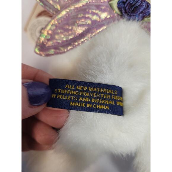 Boyds Toof Beary Boyds Bears Tooth Fairy Bear #903016 2002 Retired  Purple White - Picture 8 of 13